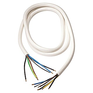 Herd-Anschlussleitung (Kabellänge: 3 m, Querschnitt: 2,5 mm², H05VV-F, Weiß)