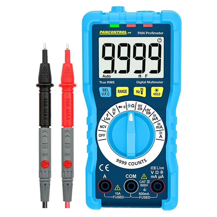 Digital-Multimeter (True RMS, Messbereich Wechselspannung: 1 µV - 600 V, CAT III 600 V) | BAUHAUS