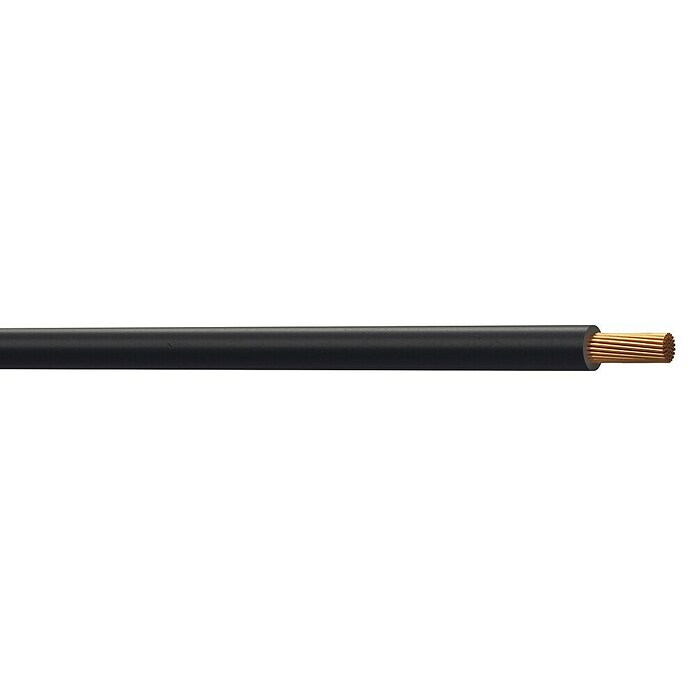 Aderleitung H07V-K (Anzahl Adern: 1, Querschnitt: 6 mm², 10 m, Schwarz) | BAUHAUS