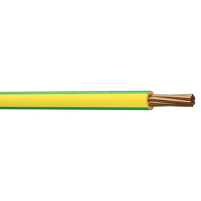 Aderleitung H07V-R (YM) (Anzahl Adern: 10, 10 mm², Gelb/Grün) | BAUHAUS