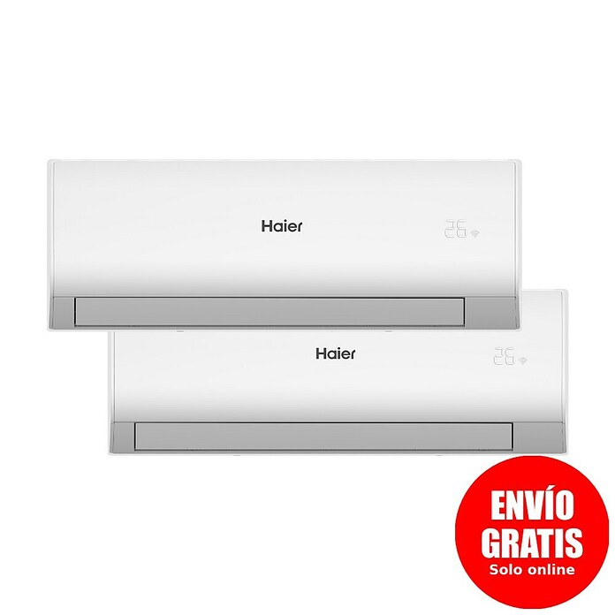 Haier Aire acondicionado Inverter 2x1 Tide-R (3.400 W, 2.800 W, 20 m², Blanco) | BAUHAUS