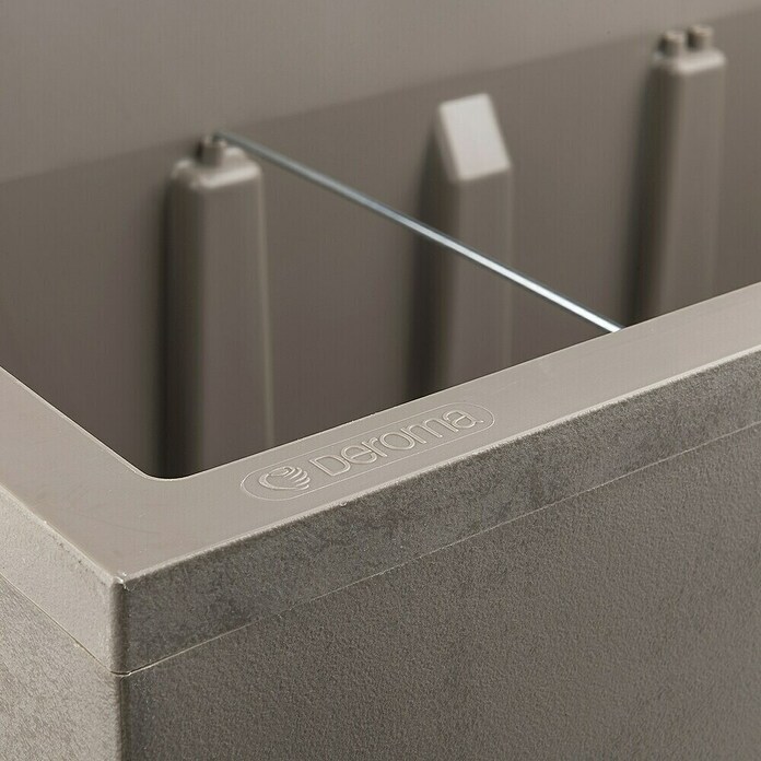 Deroma Millennium Pflanzkasten (Außenmaß (L x B x H): 99 x 37 x 39 cm, Kunststoff, Sandstone) | BAUHAUS