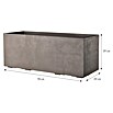 Deroma Millennium Pflanzkasten (Außenmaß (L x B x H): 79 x 39 x 39 cm, Kunststoff, Sandstone) | BAUHAUS