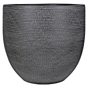 Mica Decorations Cubremaceta redondo Carrie (Dimensiones externas (Ø x Al): 39 x 36 cm, Negro, Materiales naturales) | BAUHAUS