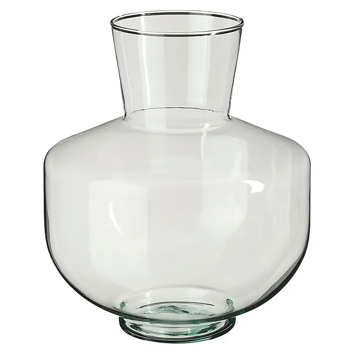Jarrón Judy - Ø x Al: 25 x 29,5 cm, Vidrio, Transparente - Elegante jarra de vidrio con cuerpo ancho y cuello estrecho. Ideal para servir todo tipo de bebidas, un centro de mesa atractivo.