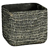 Maceta para planta Siria (L x An x Al: 12,5 x 12,5 x 11 cm, Cerámica, Antracita) | BAUHAUS