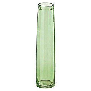 Jarrón Xandra (Ø x Al: 7 x 30,5 cm, Vidrio, Verde menta)