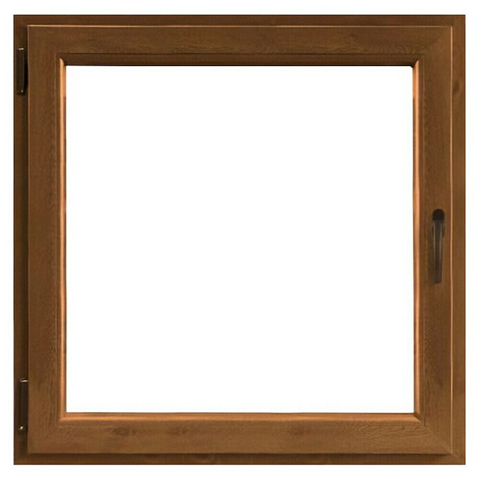 PVC okno  (100 x 100 cm, Smer odpiranja: Levo, Rjava) | 4745 - Kunststofffenster | GBDB - Fenster | GBD - Bauelemente | GB - Bauelemente | G - Holz/Bauelem | BAUHAUS