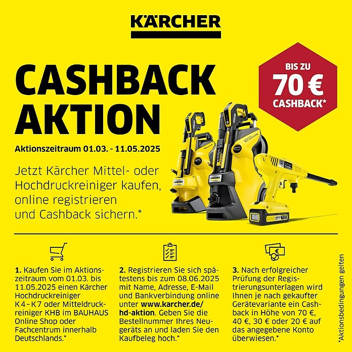 Kärcher Hochdruckreiniger K4 Pure Home (1.800 W, Betriebsdruck: 20 - 130 bar, Fördermenge: Max. 420 l/h)