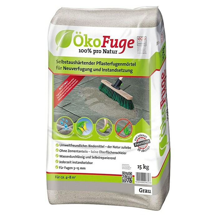 Ökofuge Masa za fugiranje za pločnik  (15 kg, Siva) | BAUHAUS