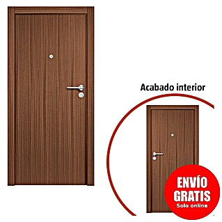 Solid Elements Puerta de entrada interior (82,5 x 203 cm, Izquierda, Sapelly, Semiblindada)