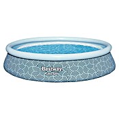 Bestway Napihljiv bazen Fast Set  (Ø x V: 396 x 84 cm, Modra, 7.340 l) | 8322 - Pool selbstaufstellend | ICIA - Pools | ICI - Pools & Zubehör | IC - Freizeit im Garten | I - Stadtgarten | BAUHAUS