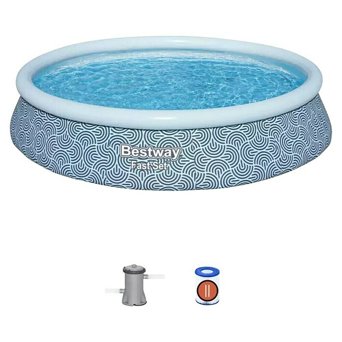 Bestway Bazen Quick-Up Fast Set  (Ø x V: 396 x 84 cm, Plava, 7.340 l) | BAUHAUS