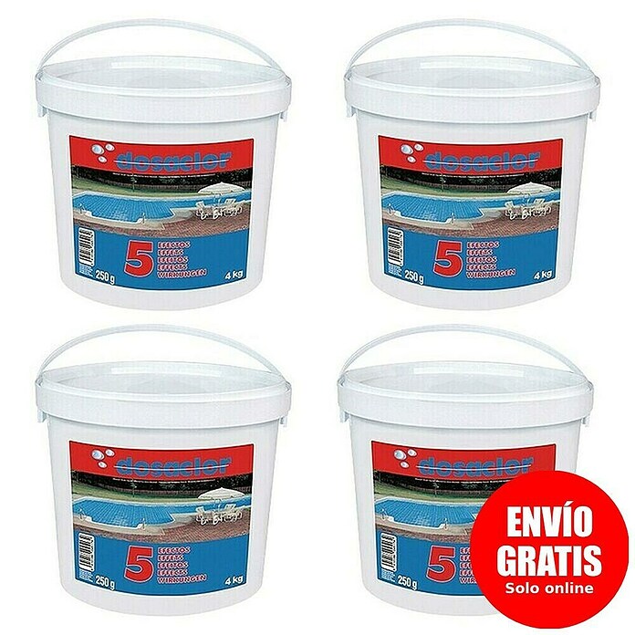 Tabletas multifunción Dosaclor 5 funciones (4 ud., 16 kg) | BAUHAUS