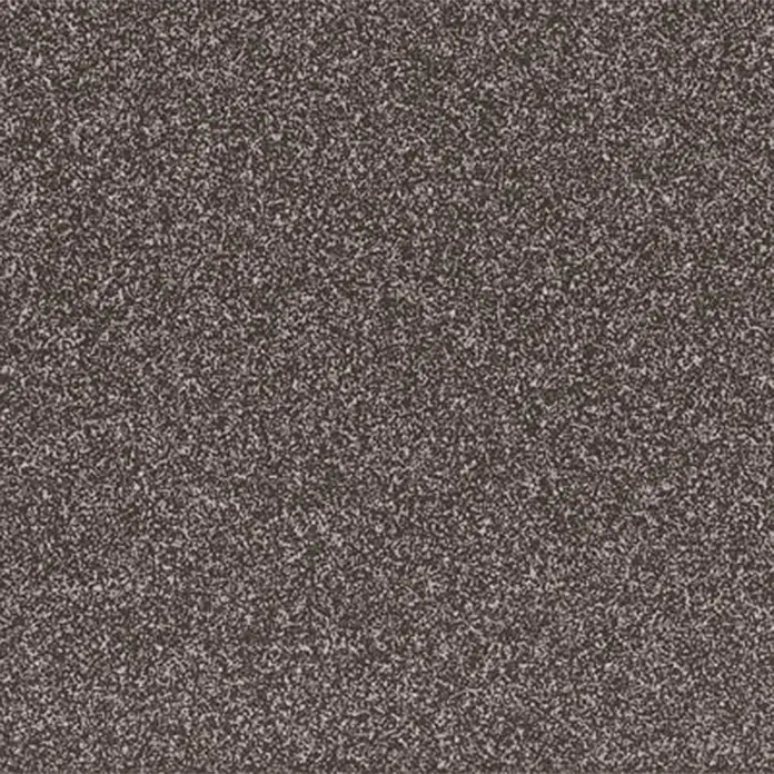 Feinsteinzeugfliese Elba - 30 x 60 cm, Anthrazit, Matt - Nahaufnahme eines Stoffmusters in Grau- und Brauntönen, das eine subtile Textur und ein ansprechendes Design zeigt.\n