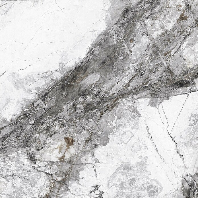 Feinsteinzeugfliese Marble Visage (60 x 120 cm, Dunkelgrau, Glänzend) | BAUHAUS