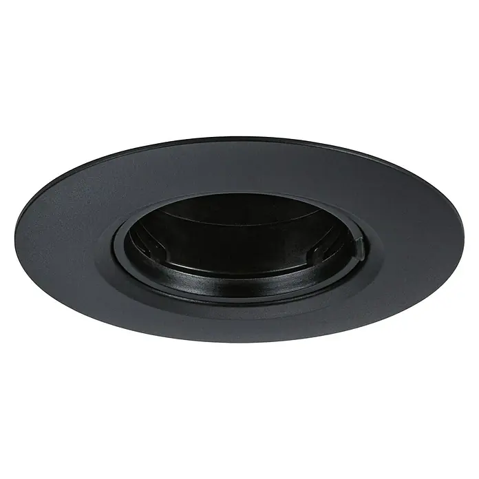Paulmann Einbauleuchte - 9 cm, Schwarz, 10 Stk., Starr - Schwarze LED-Einbauleuchte mit runder Blende für moderne Innenräume, die stilvolle Akzente setzt.