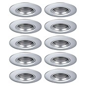 Paulmann Einbauleuchte (9 cm, Silber, 10 Stk., Starr) | BAUHAUS