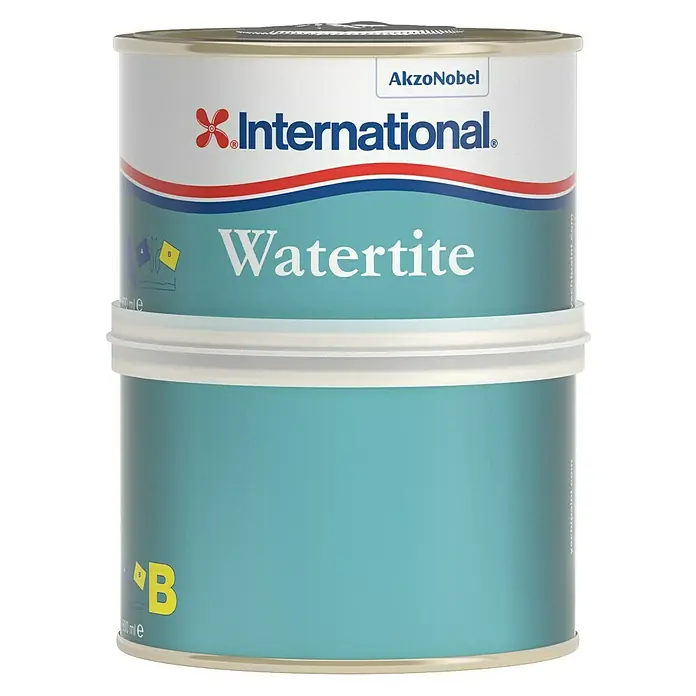 International Spachtel Watertite - Grau, 1 l - Dose International Watertite Farbe, ideal für wasserdichte Anstriche.