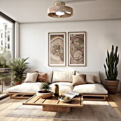 Sulion Ventilador de techo Windsor (Marrón, 51 cm, 18 W, Blanco cálido) | BAUHAUS