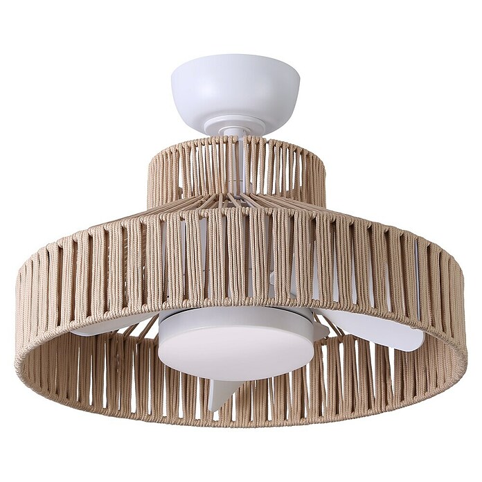 Sulion Ventilador de techo Windsor (Marrón, 51 cm, 18 W, Blanco cálido) | BAUHAUS
