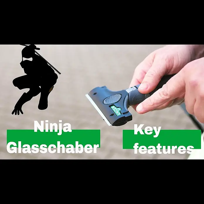 Unger Glasreinigungs-Set Ninja 6in1 Complete Kit6 -tlg. - ErgoTec Ninja Glasschaber: Der beste Schaber fr die Glasreinigung