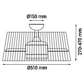 Sulion Ventilador de techo Windsor (Marrón, 51 cm, 18 W, Blanco cálido) | BAUHAUS