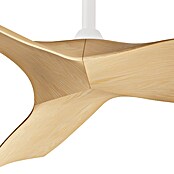 Sulion Ventilador de techo Python M (Blanco/Madera, 126 cm, 43 W) | BAUHAUS