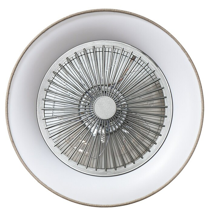 Sulion Ventilador de techo Indri (Negro, 53 cm, 38 W, Blanco cálido) | BAUHAUS