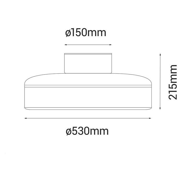 Sulion Ventilador de techo Indri (Negro, 53 cm, 38 W, Blanco cálido) | BAUHAUS