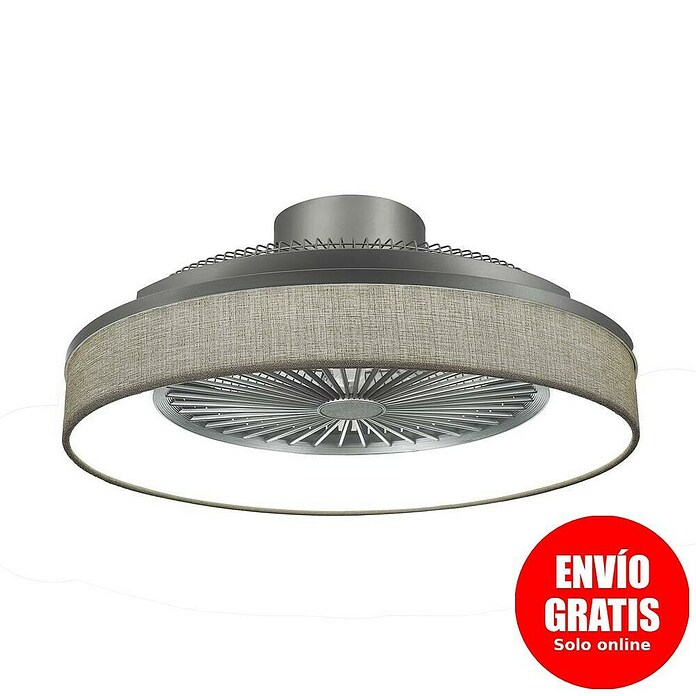 Sulion Ventilador de techo Indri (Negro, 53 cm, 38 W, Blanco cálido) | BAUHAUS