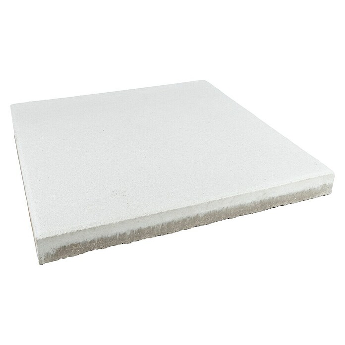 Seesteiner Terrassenplatte (40 x 40 x 3,8 cm, Weiß, Beton) | BAUHAUS
