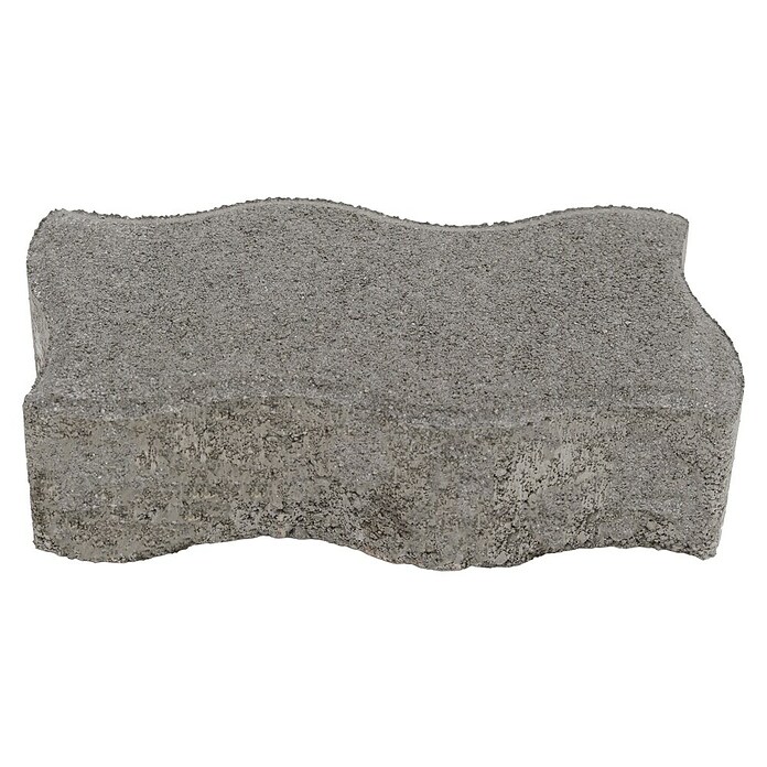 Pflasterstein Wellenverbund (Grau, L x B x S: 22,2 x 11,1 x 5 cm, Gebogen)