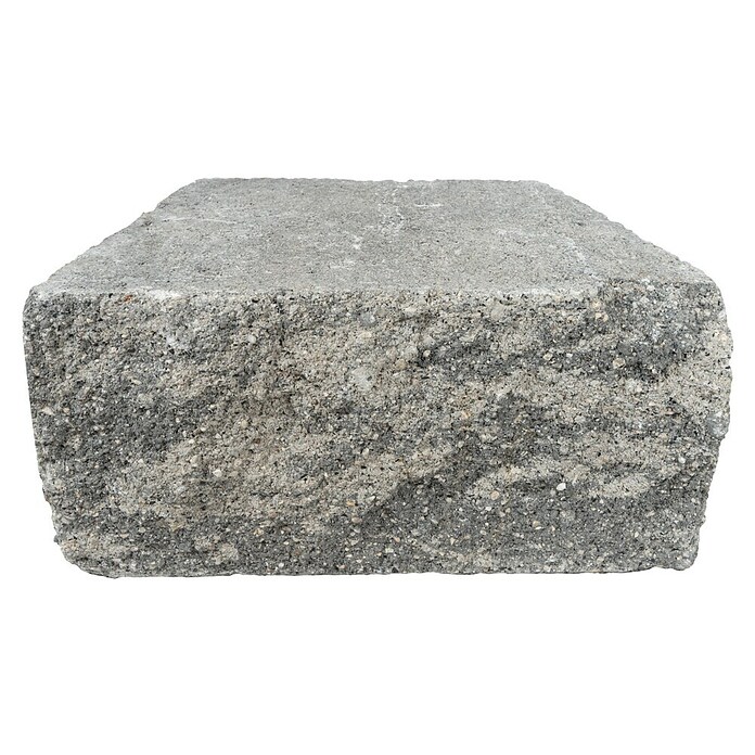 Seesteiner Mauerstein Karo Felsino (Anthrazit, L x B x H: 30 x 20 x 14 cm, Beton)