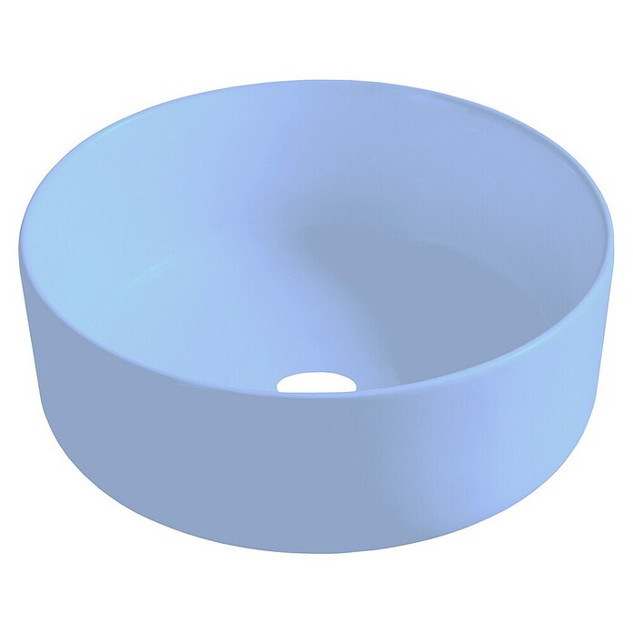 Best Design Waskom Luzz Mat lichtblauw (Mat lichtblauw, Diameter: 40 cm, Kraangat: Midden) | BAUHAUS