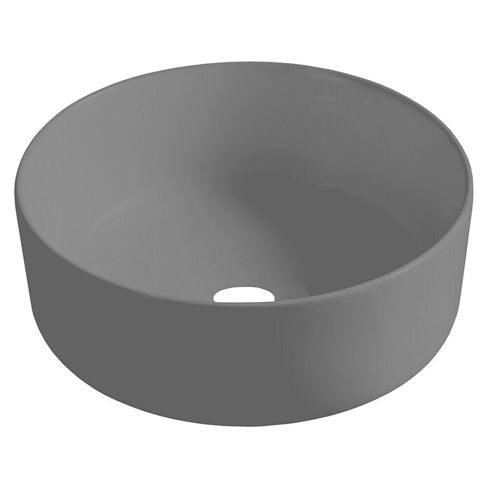 Best Design Waskom Luzz Mat grijs (Mat grijs, Diameter: 40 cm, Kraangat: Midden) | BAUHAUS