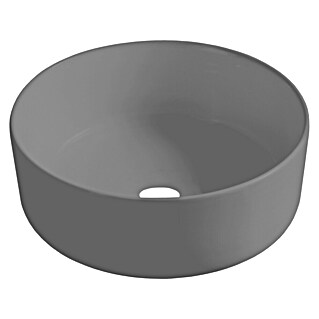 Best Design Waskom Luzz Mat grijs (Mat grijs, Diameter: 40 cm, Kraangat: Midden)