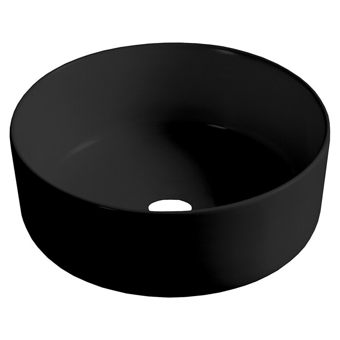 Best Design Waskom Luzz Mat zwart (Mat zwart, Diameter: 40 cm, Kraangat: Midden) | BAUHAUS