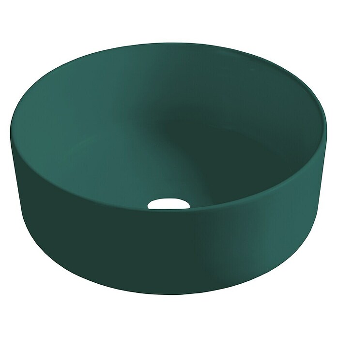 Best Design Waskom Luzz Mat groen (Mat groen, Diameter: 40 cm, Kraangat: Midden) | BAUHAUS