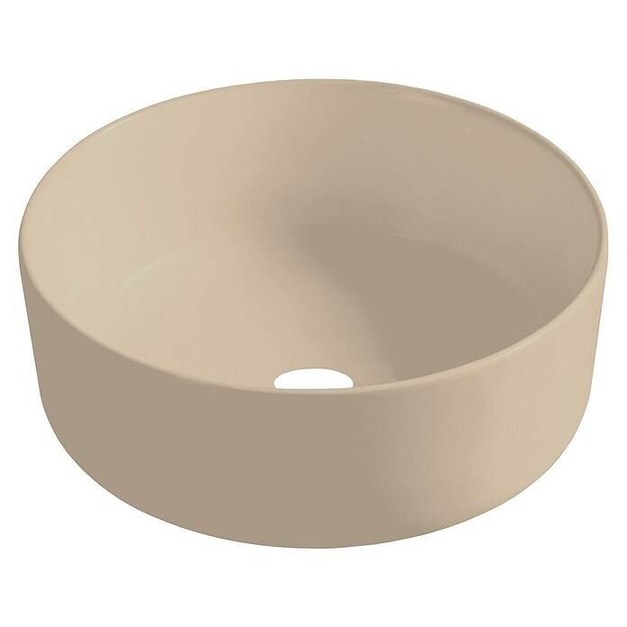 Best Design Waskom Luzz Mat khaki (Mat Khaki, Diameter: 40 cm, Kraangat: Midden) | BAUHAUS