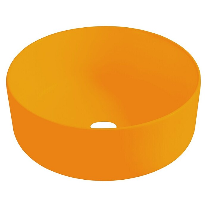 Best Design Waskom Luzz Mat oranje (Mat Oranje, Diameter: 40 cm, Kraangat: Midden) | BAUHAUS