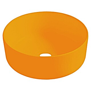 Best Design Waskom Luzz Mat oranje (Mat Oranje, Diameter: 40 cm, Kraangat: Midden)