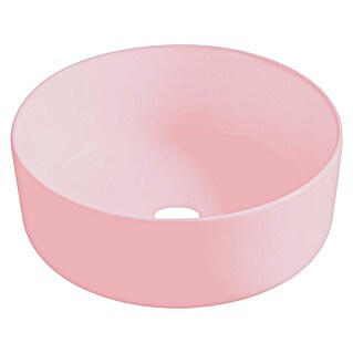 Best Design Waskom Luzz Mat roze (Mat roze, Diameter: 40 cm, Kraangat: Midden)