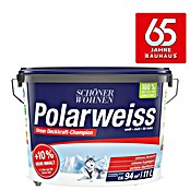 Schöner Wohnen Wandfarbe Polarweiß +10 % mehr Inhalt (Weiß, 11 l, Matt)
