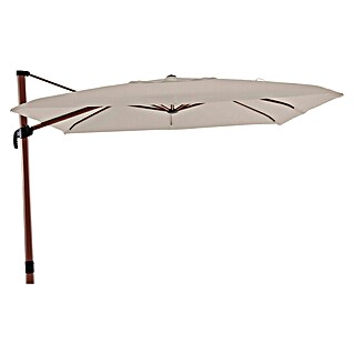 Ampelschirm Alu (Beige, Bespannungsmaß (L x B): 300 x 300 cm)
