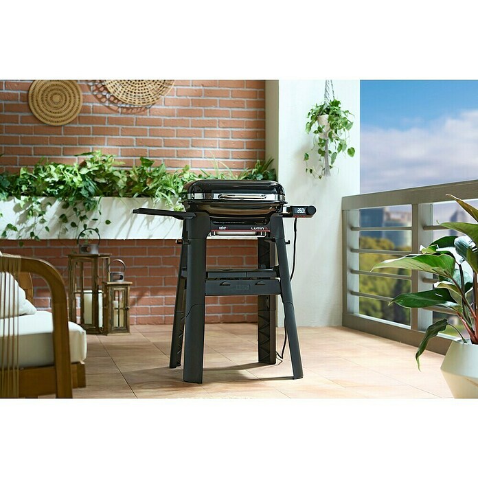 Weber Compact Električni žar s stojalom Lumin Smart  (Površina za peko (Š x G): 46 x 25 cm, 2,2 kW) | Električni žari | Žari | Vrt in prosti čas | Izdelki | BAUHAUS