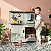 Muddy Buddy Matschküche Mud Expert (80 x 40 x 90 cm, Holz, Warmgrau) | BAUHAUS