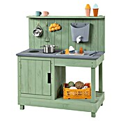 Muddy Buddy Cocina infantil Mud Expert (80 x 40 x 90 cm, Madera, Verde) | BAUHAUS