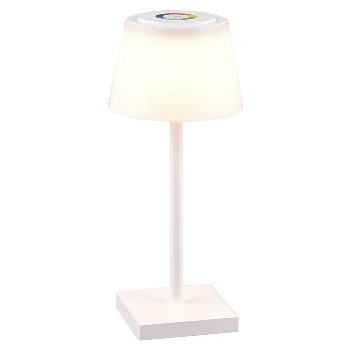 Reality Leuchten LED-Tischleuchte Sanchez (L x B x H: 13 x 13 x 30 cm, Weiß) | BAUHAUS
