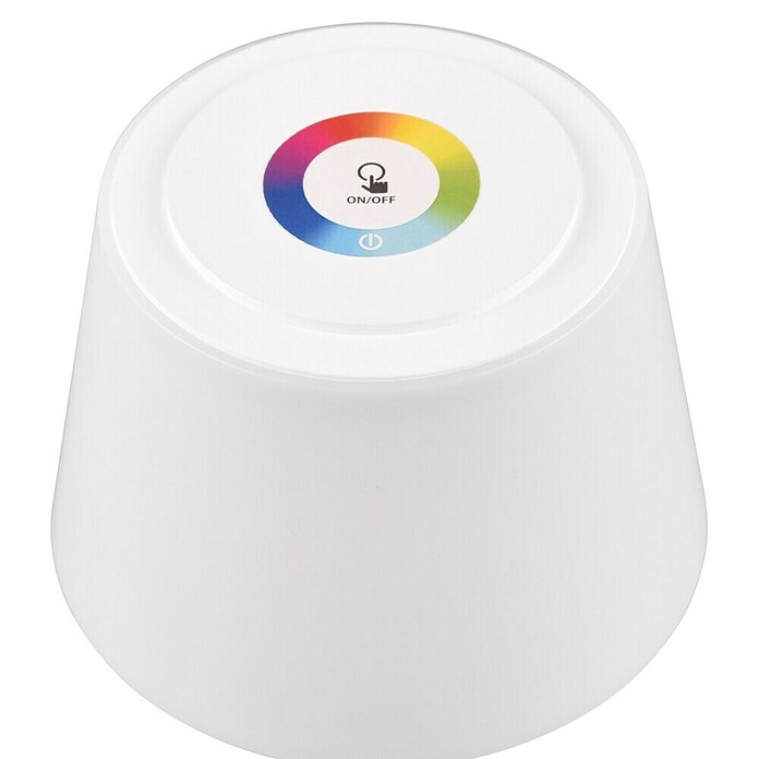Reality Leuchten LED-Tischleuchte Sanchez (L x B x H: 13 x 13 x 30 cm, Weiß) | BAUHAUS